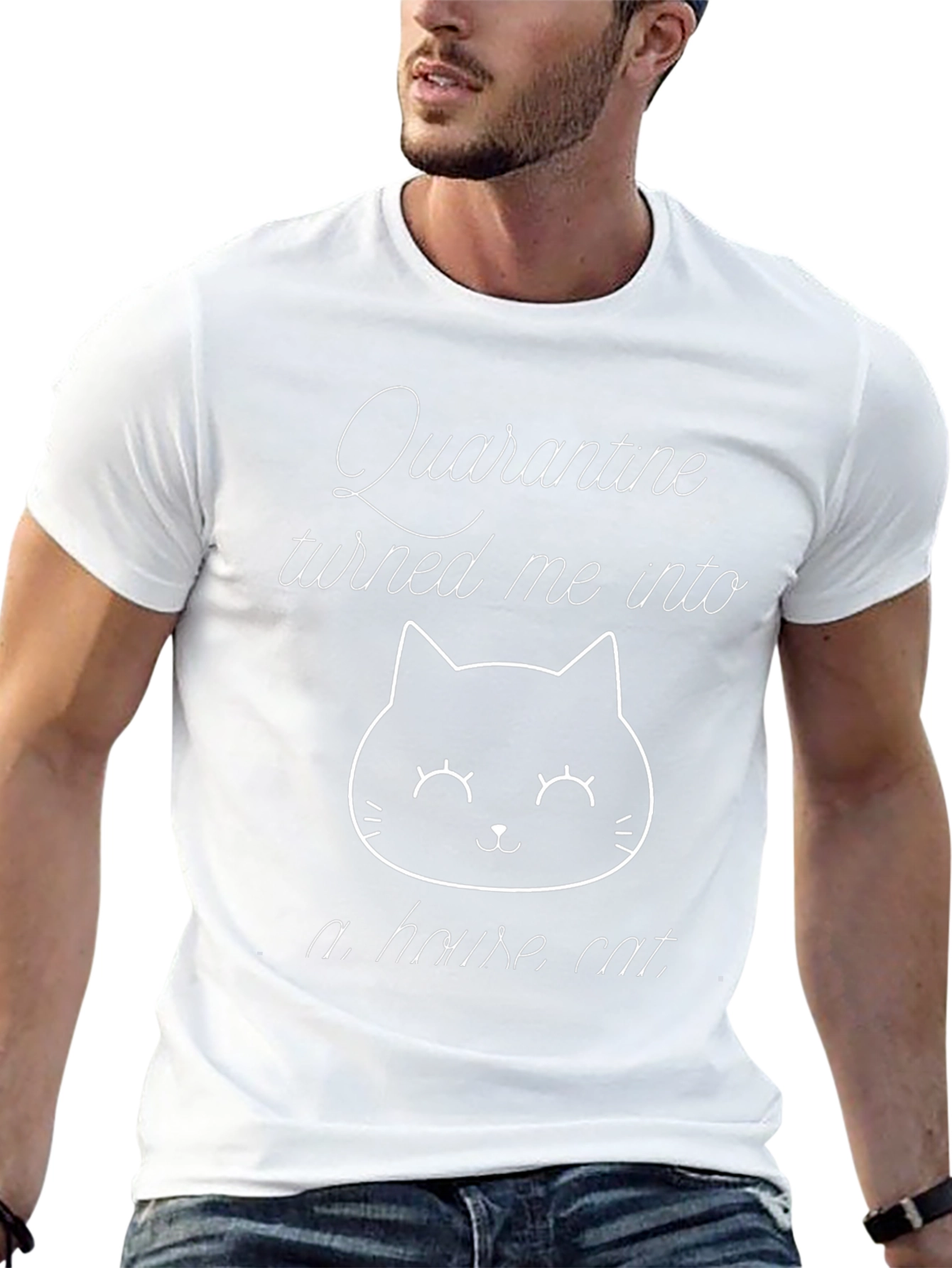 Quarantine House Cat Black T-Shirt