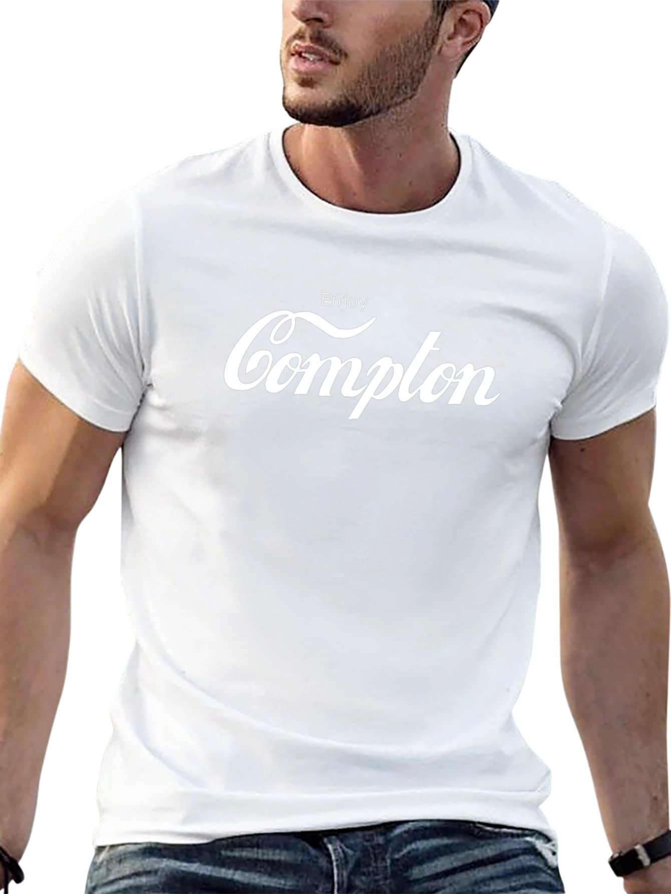 Enjoy Compton Black T-Shirt - Iconic Design