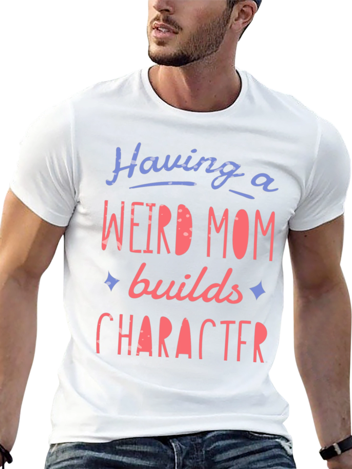 Weird Mom Builds Character Graphic Tee