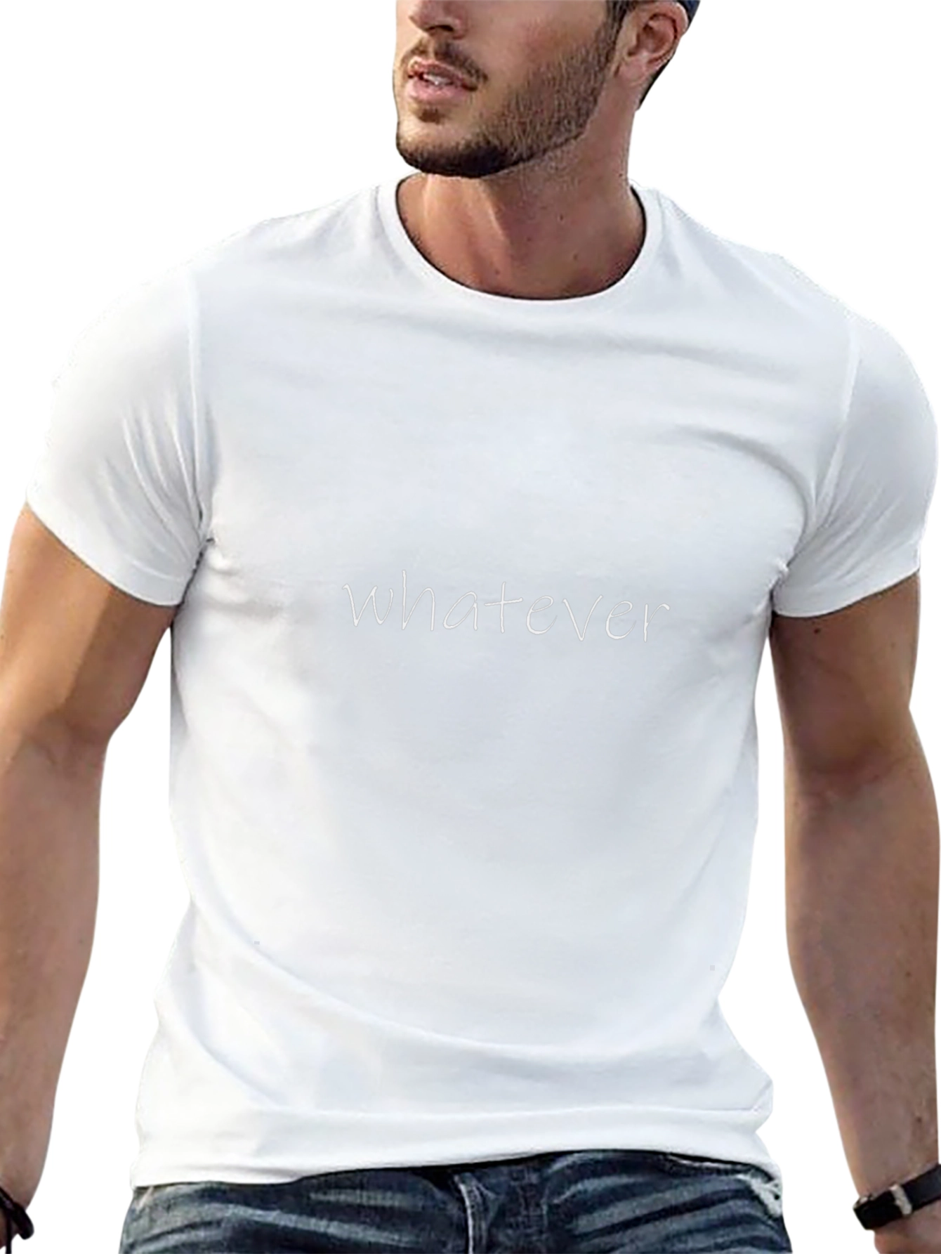 Whatever Graphic Black T-Shirt