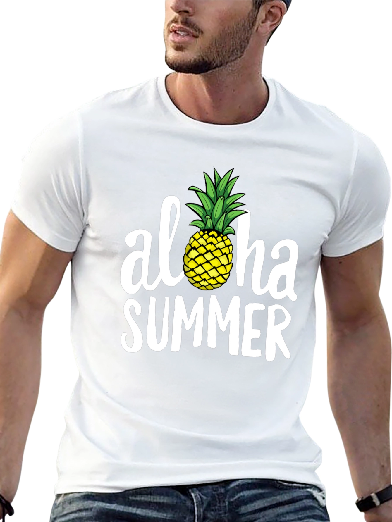 Aloha Summer Pineapple Graphic Tee
