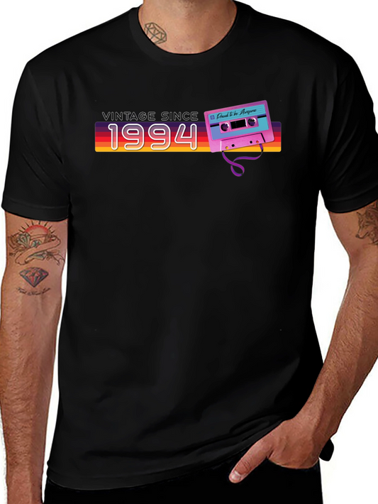 Vintage Since 1994 Retro Cassette Graphic Tee
