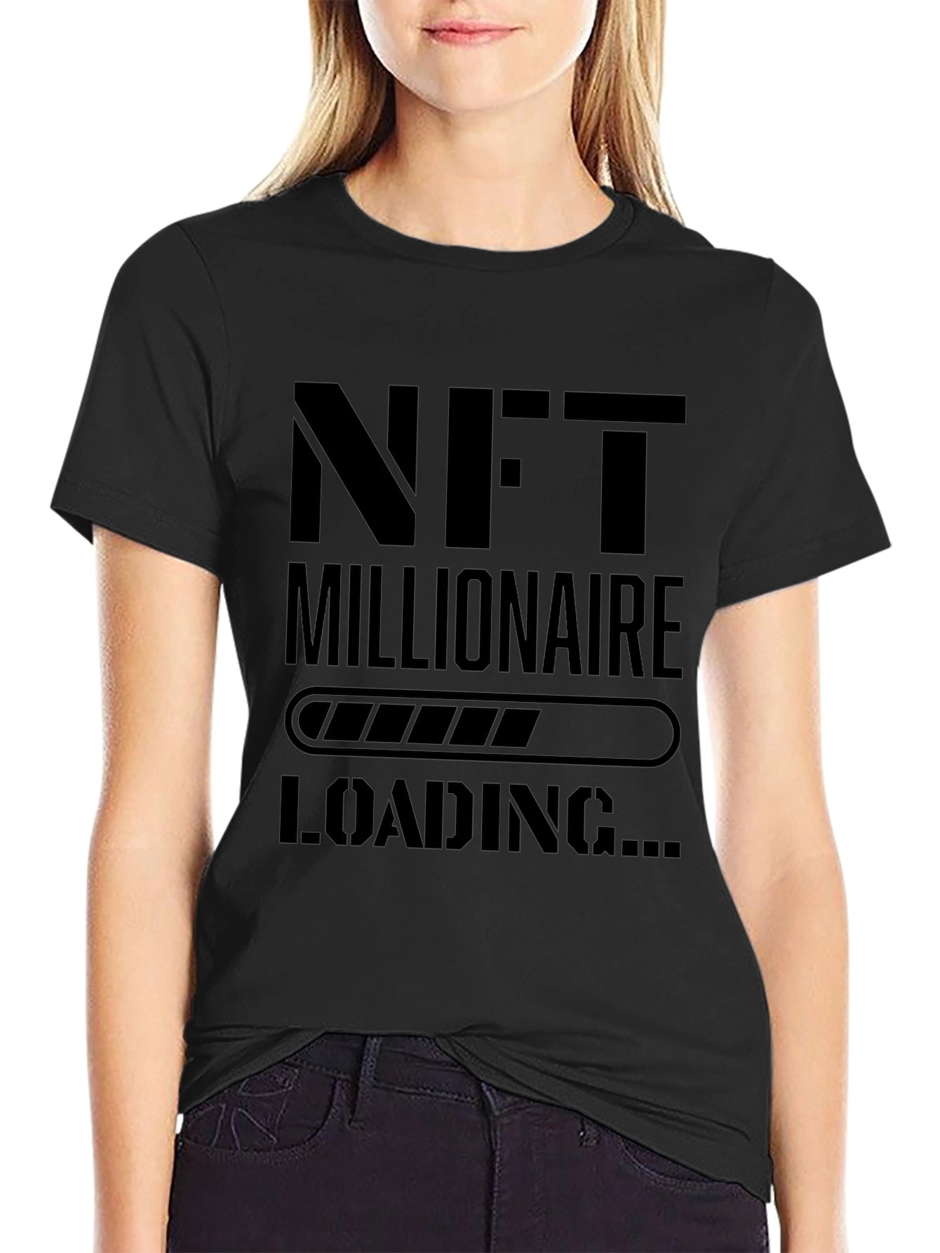 NFT Millionaire Loading Black T-Shirt