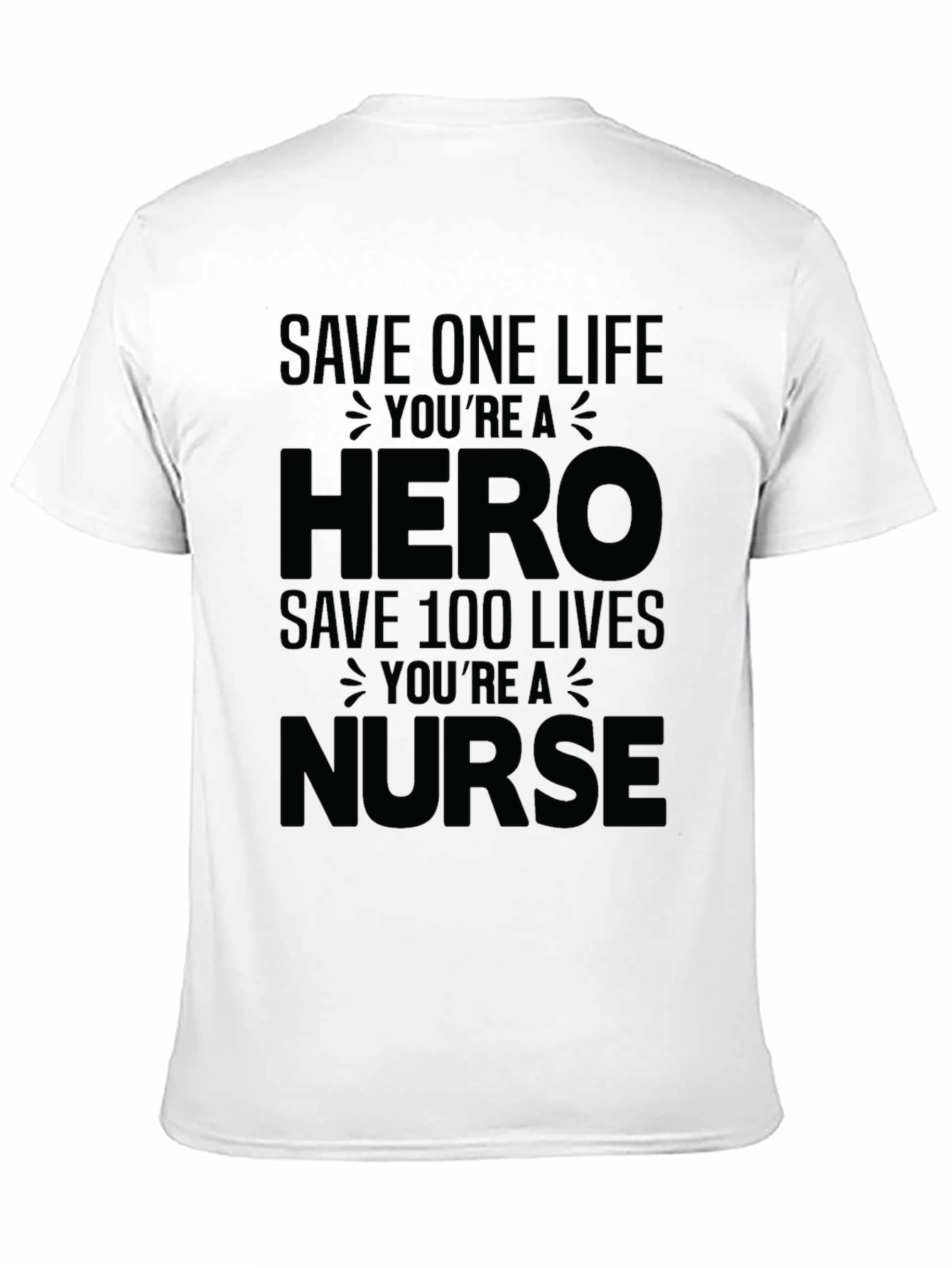 Hero Nurse Graphic Tee - Black Unisex T-Shirt