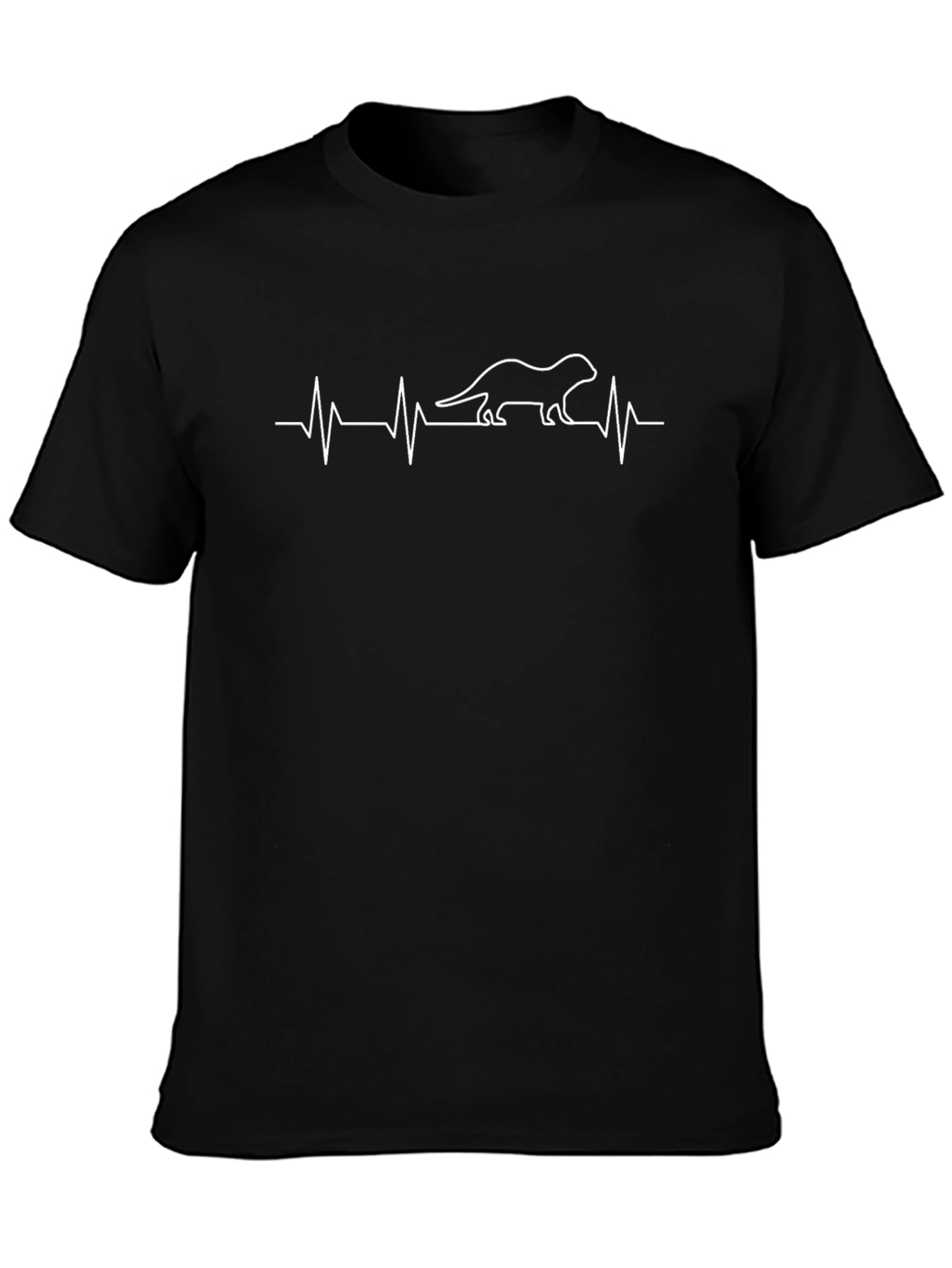 Otter Heartbeat T-Shirt - Unique Animal Lover Tee
