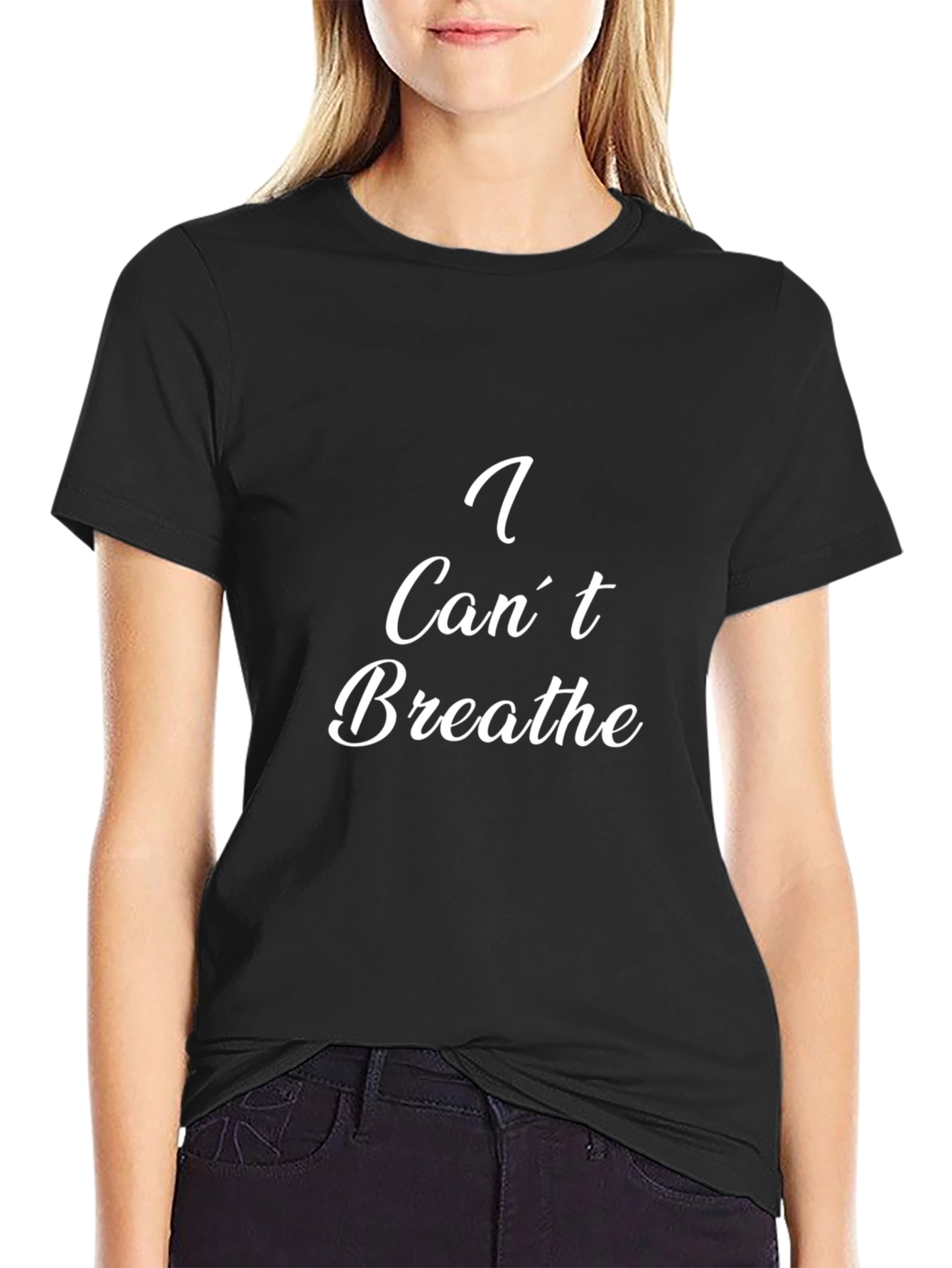I Cant Breathe Graphic Tee - Black