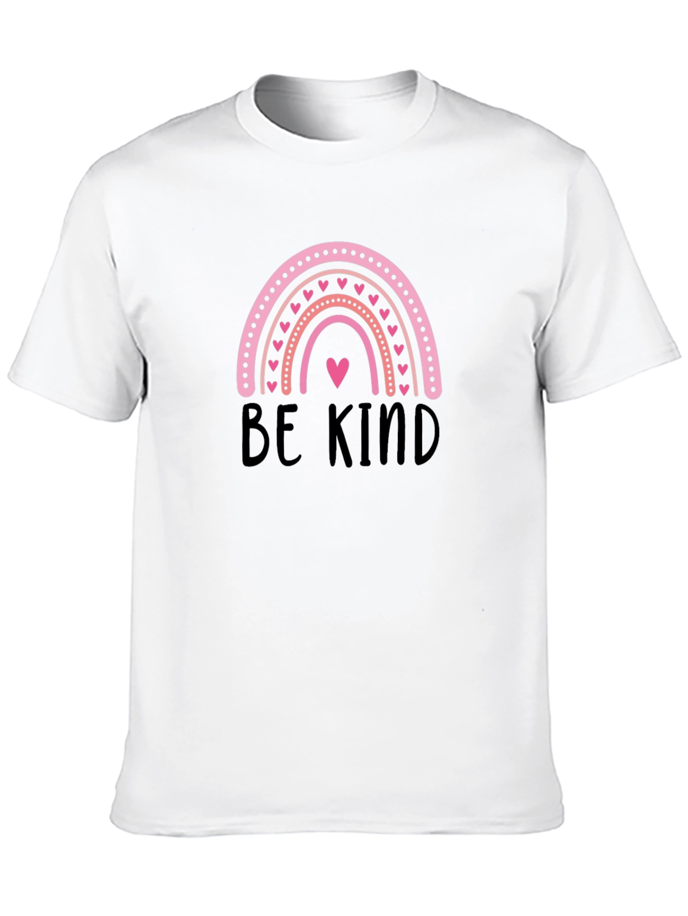 Be Kind Rainbow Heart Graphic T-Shirt