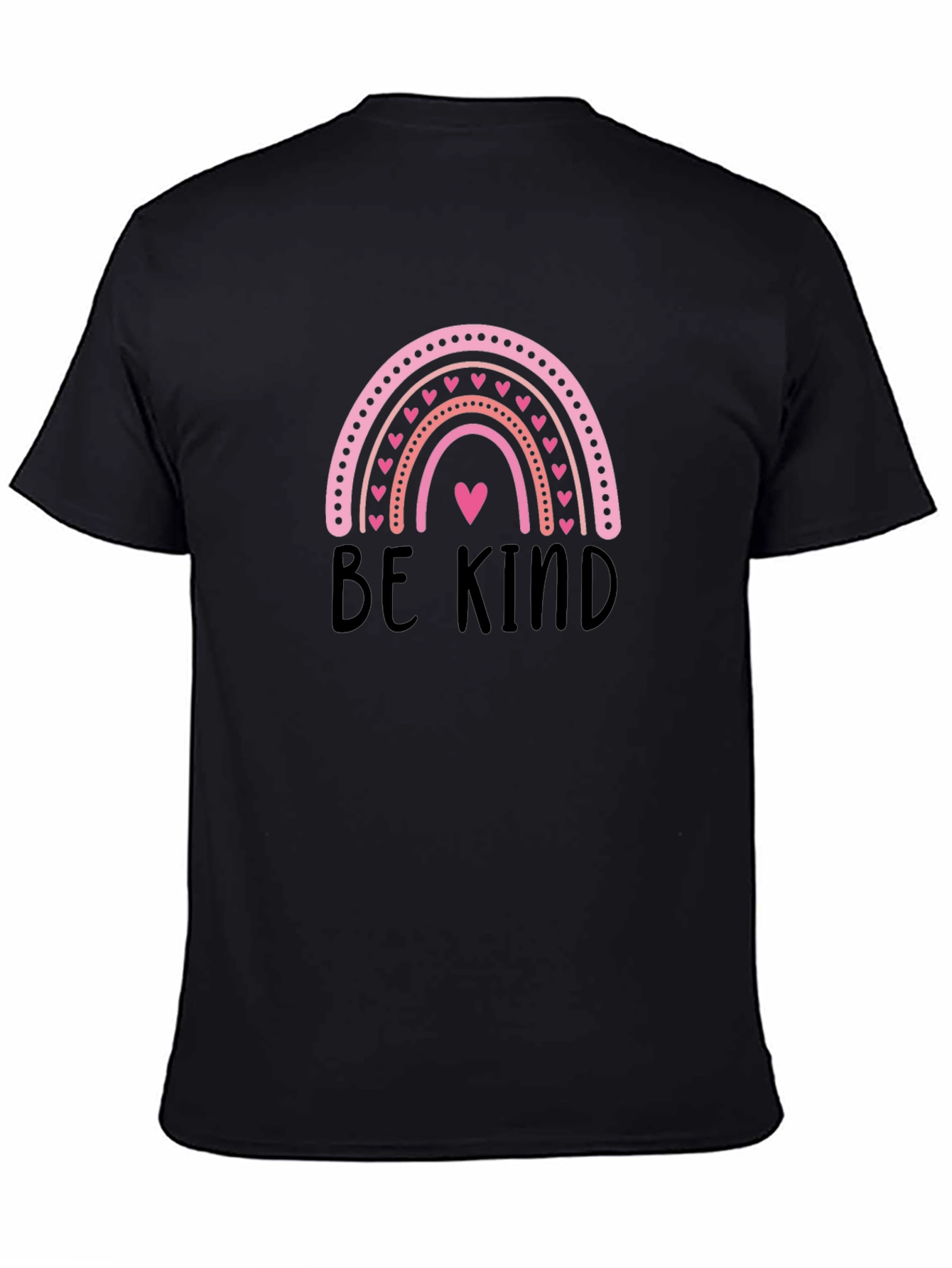 Be Kind Rainbow Heart Graphic T-Shirt
