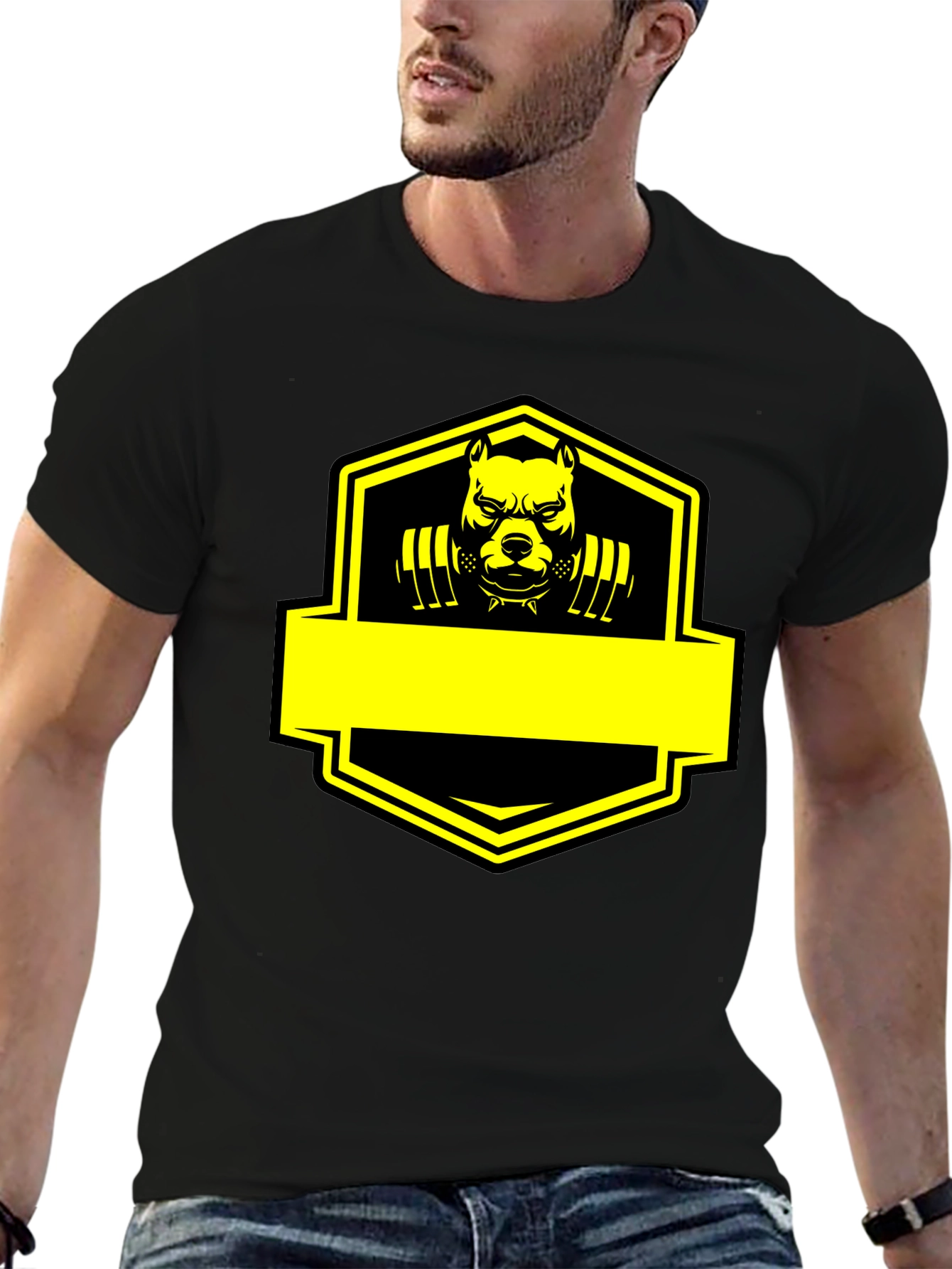 Pitbull Gym Beast Graphic Black T-Shirt