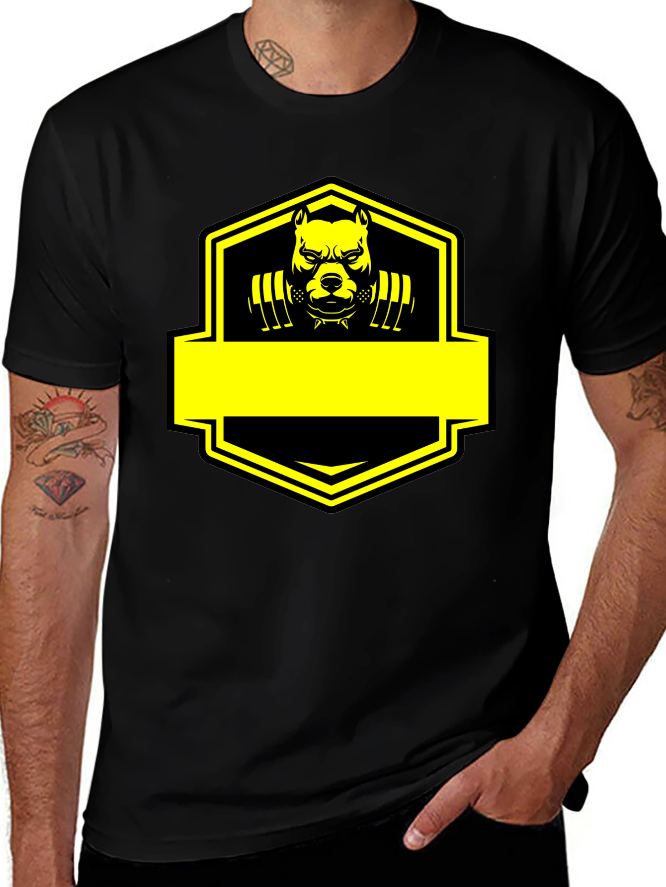 Pitbull Gym Beast Graphic Black T-Shirt