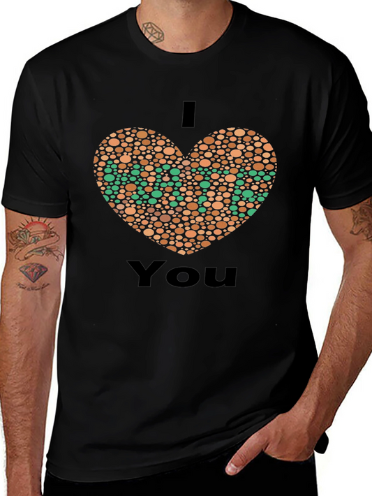I Heart You Color Blindness Test Graphic Tee