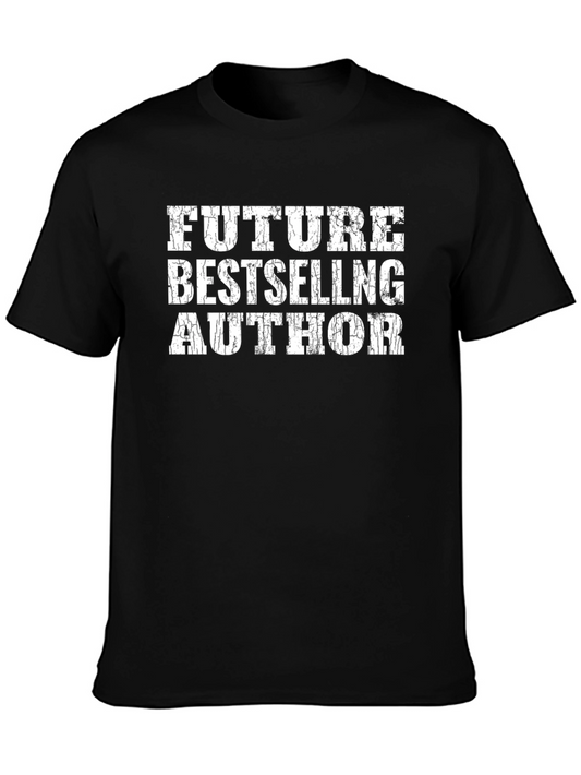 Future Bestselling Author T-Shirt - Black Cotton Tee