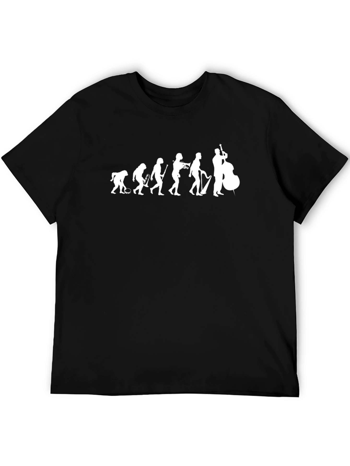 Jazz Evolution Graphic T-Shirt - Black