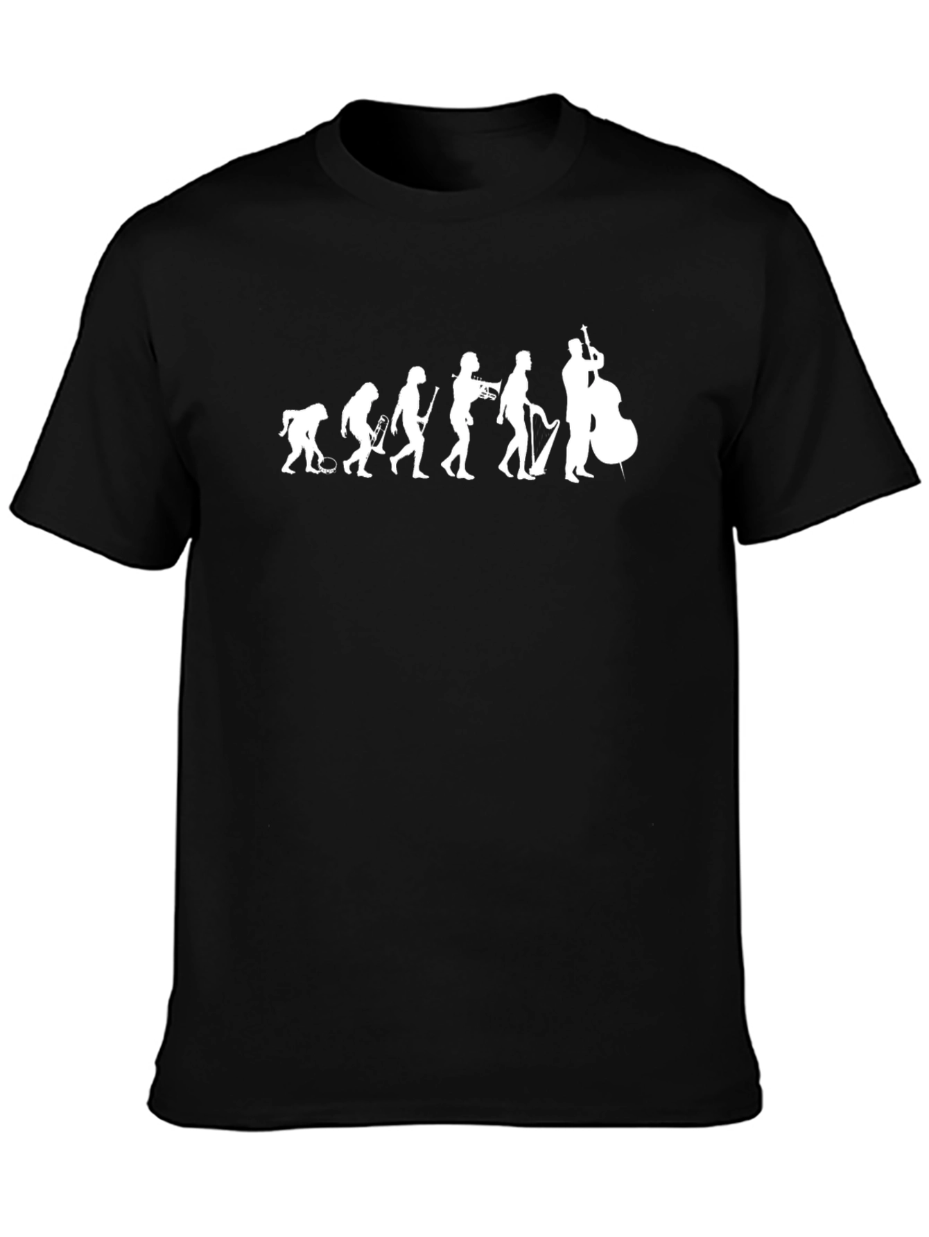 Jazz Evolution Graphic T-Shirt - Black