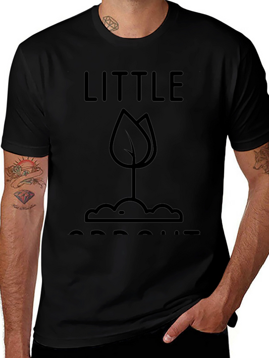 Little Sprout T-Shirt - Black Graphic Tee