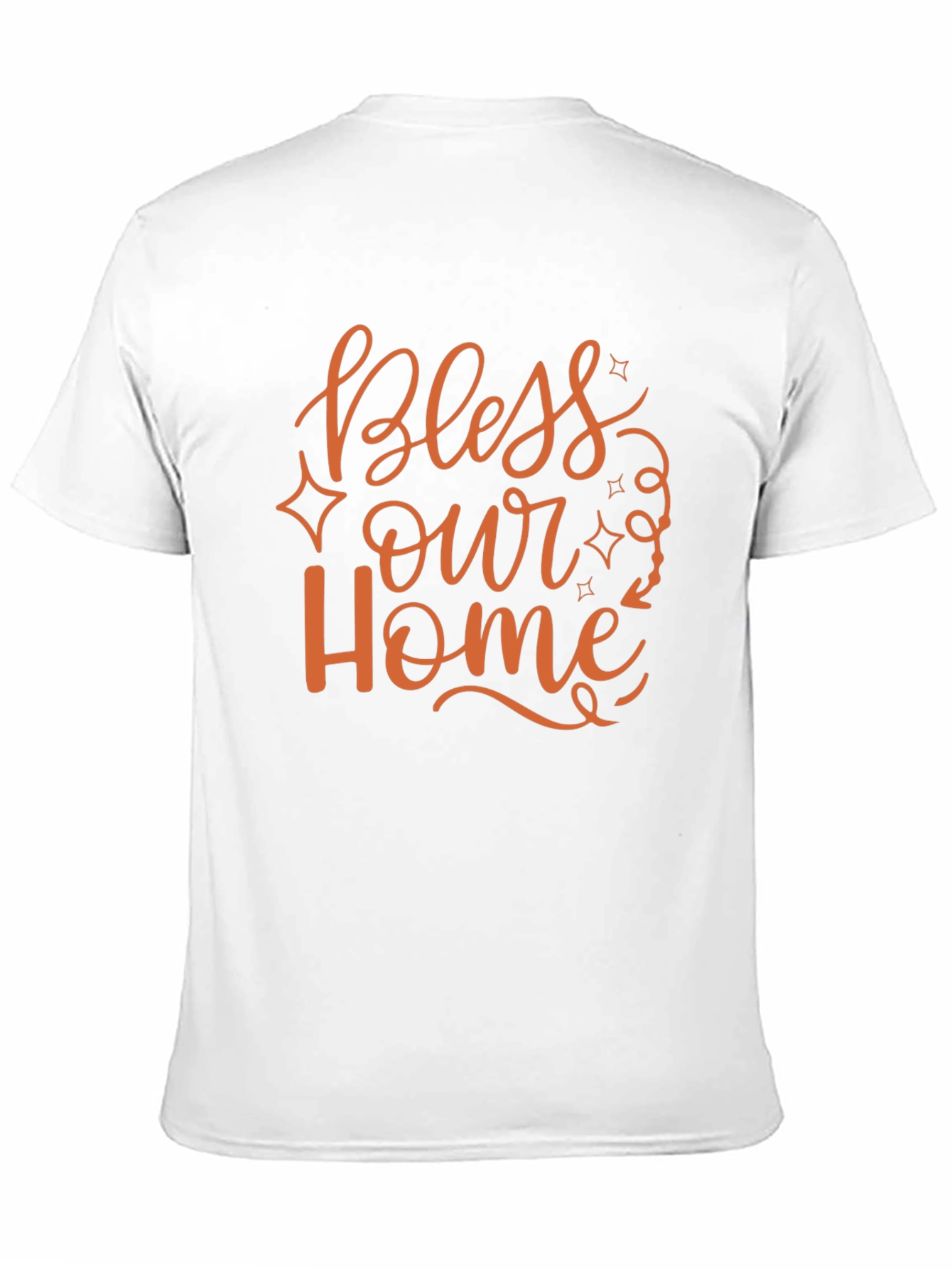 Bless Our Home Graphic Print Black T-Shirt