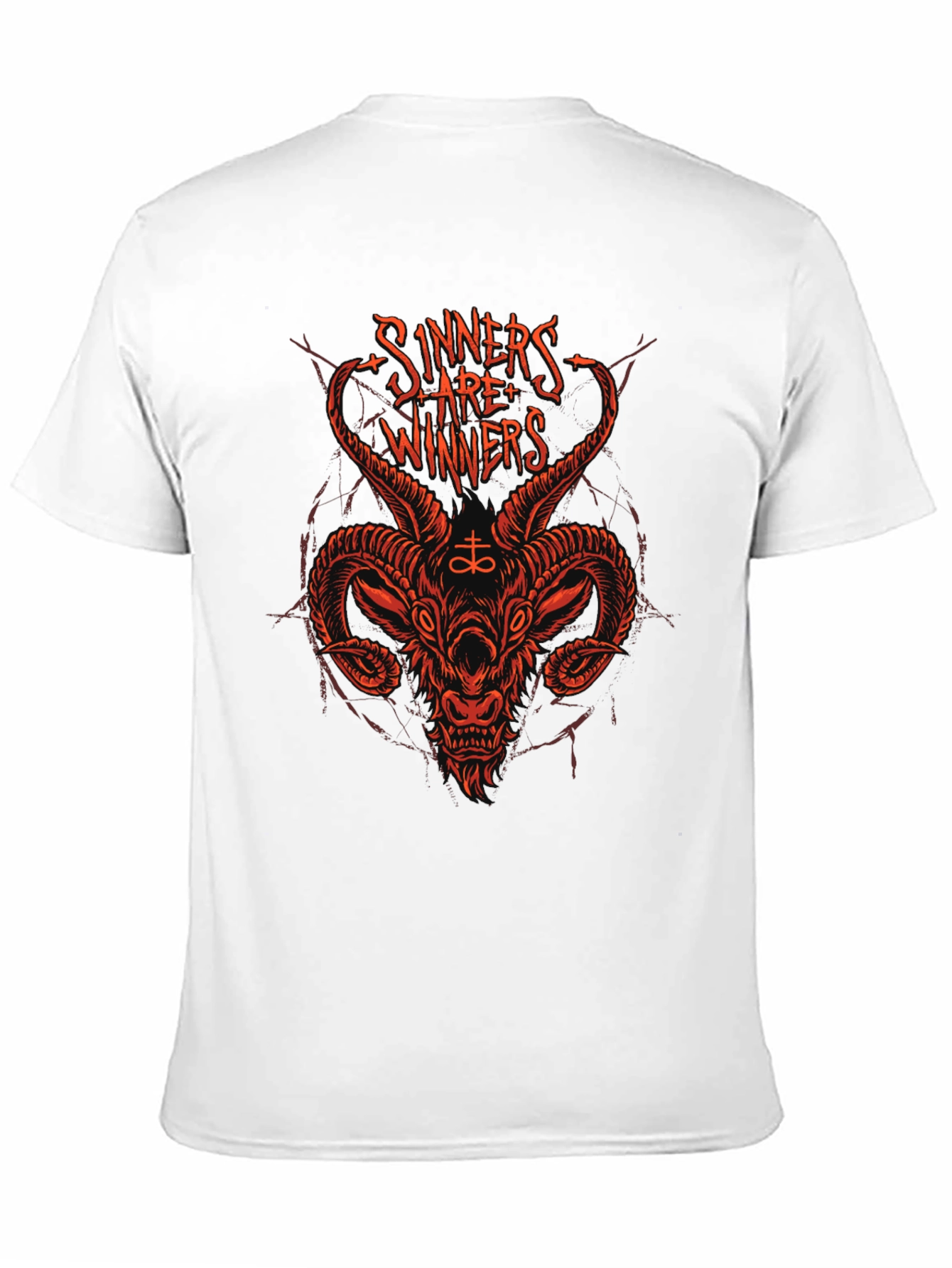Sinners are Winners Graphic Tee - Black Cotton T-Shirt