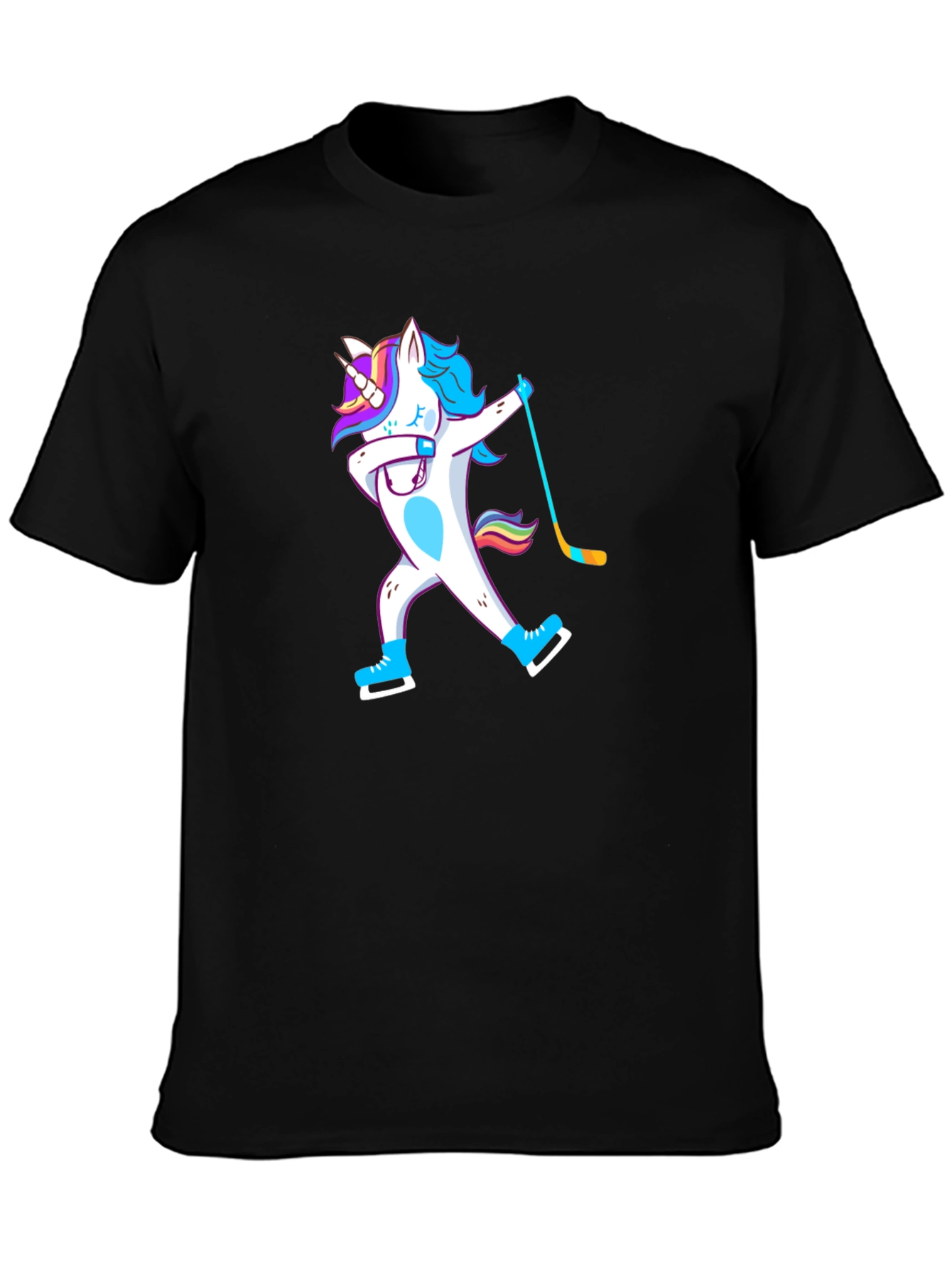 Unicorn Dabbing Hockey Player T-Shirt