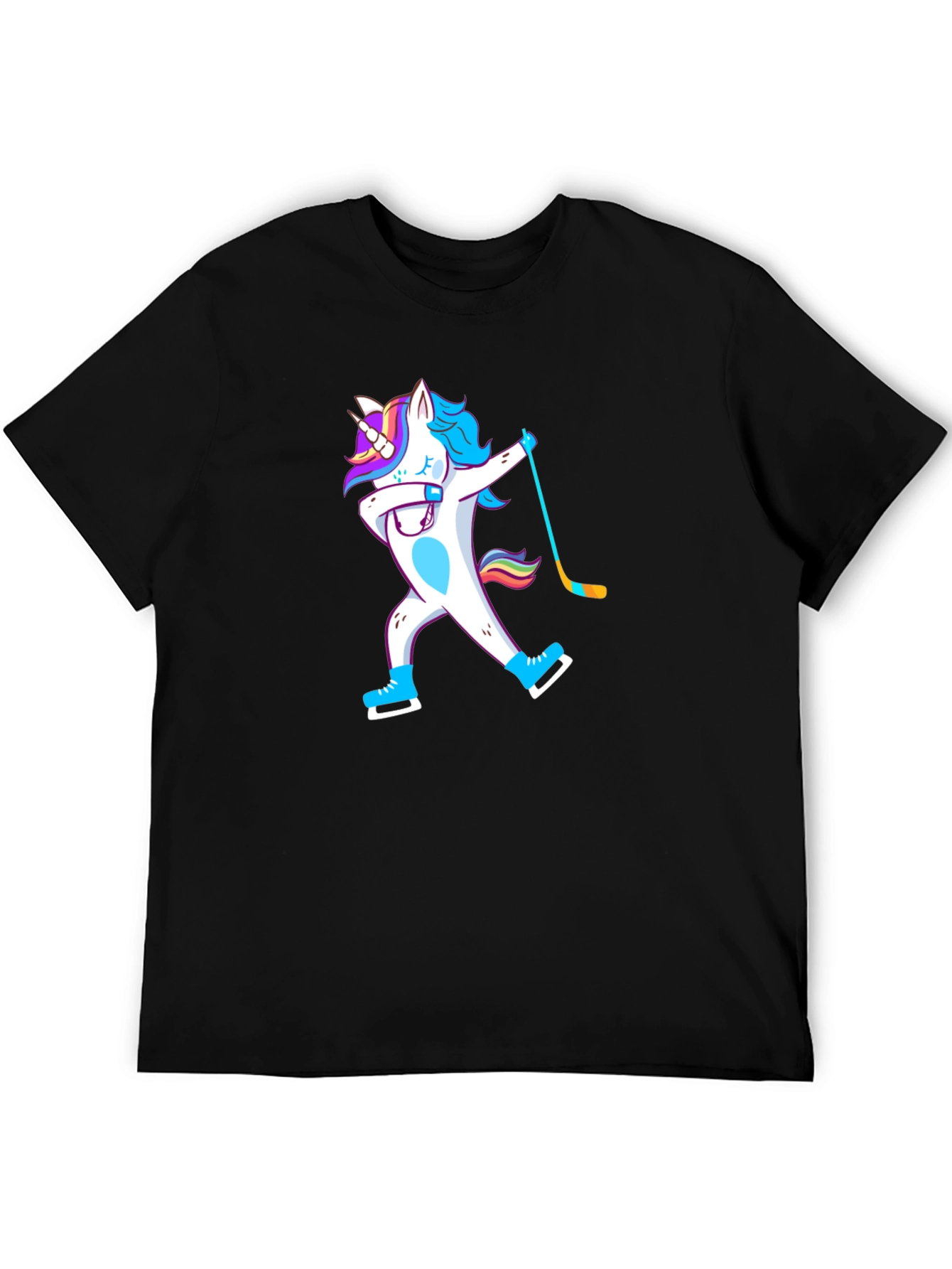 Unicorn Dabbing Hockey Player T-Shirt