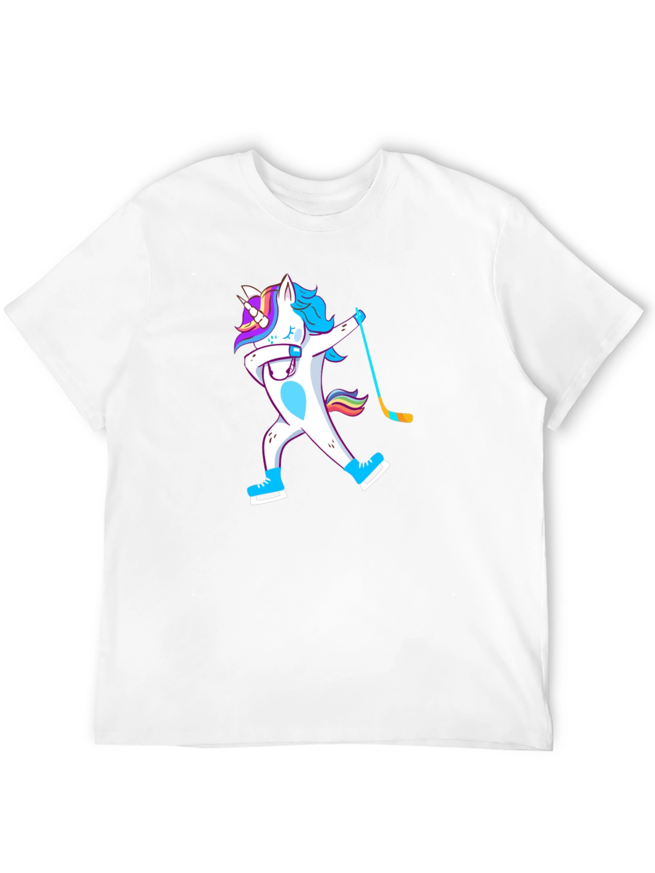 Unicorn Dabbing Hockey Player T-Shirt