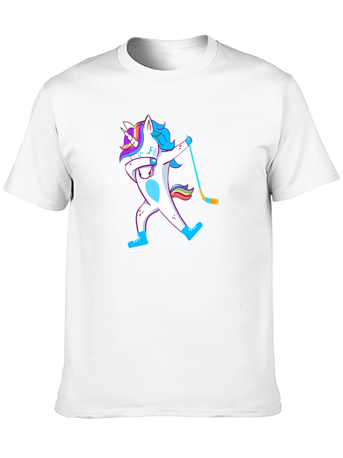 Unicorn Dabbing Hockey Player T-Shirt