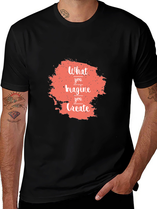 Imagine Create Black Graphic Tee