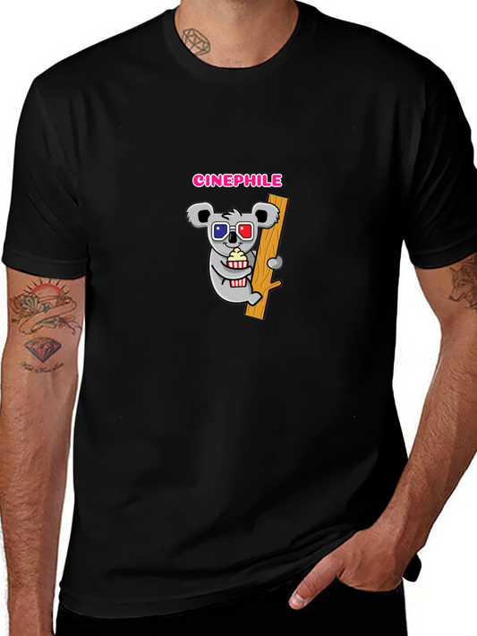 Cinephile Koala Graphic T-Shirt