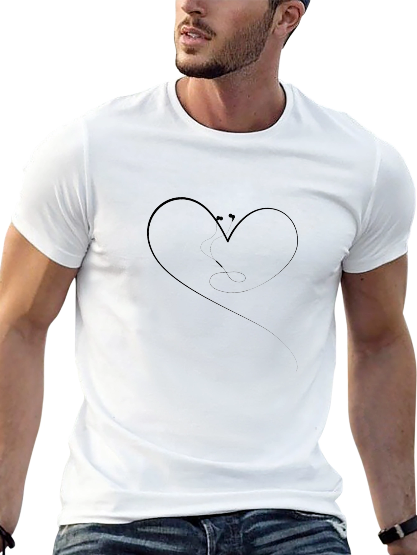 Heart Stethoscope Graphic T-Shirt