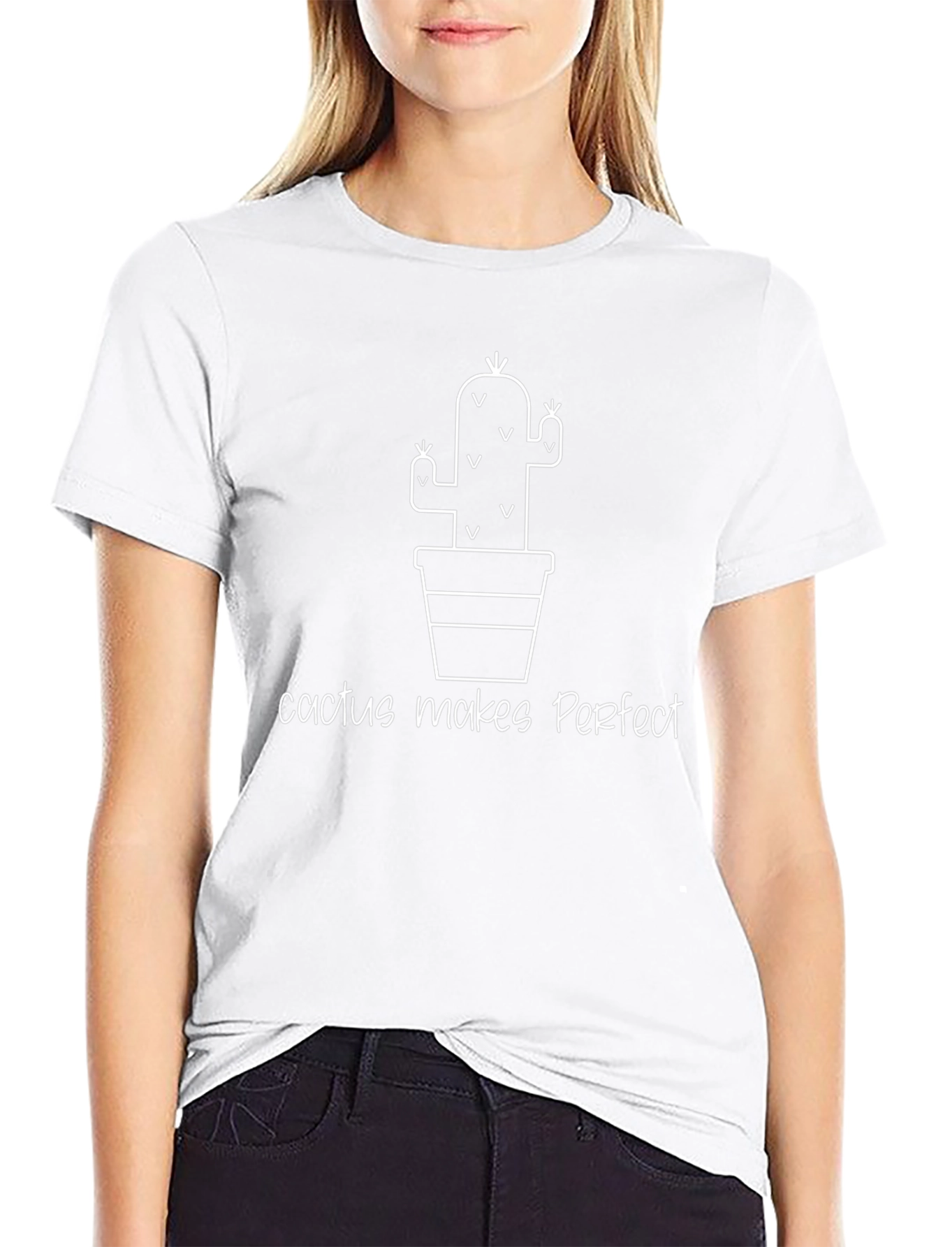 Cactus Makes Perfect T-Shirt - Black Novelty Tee