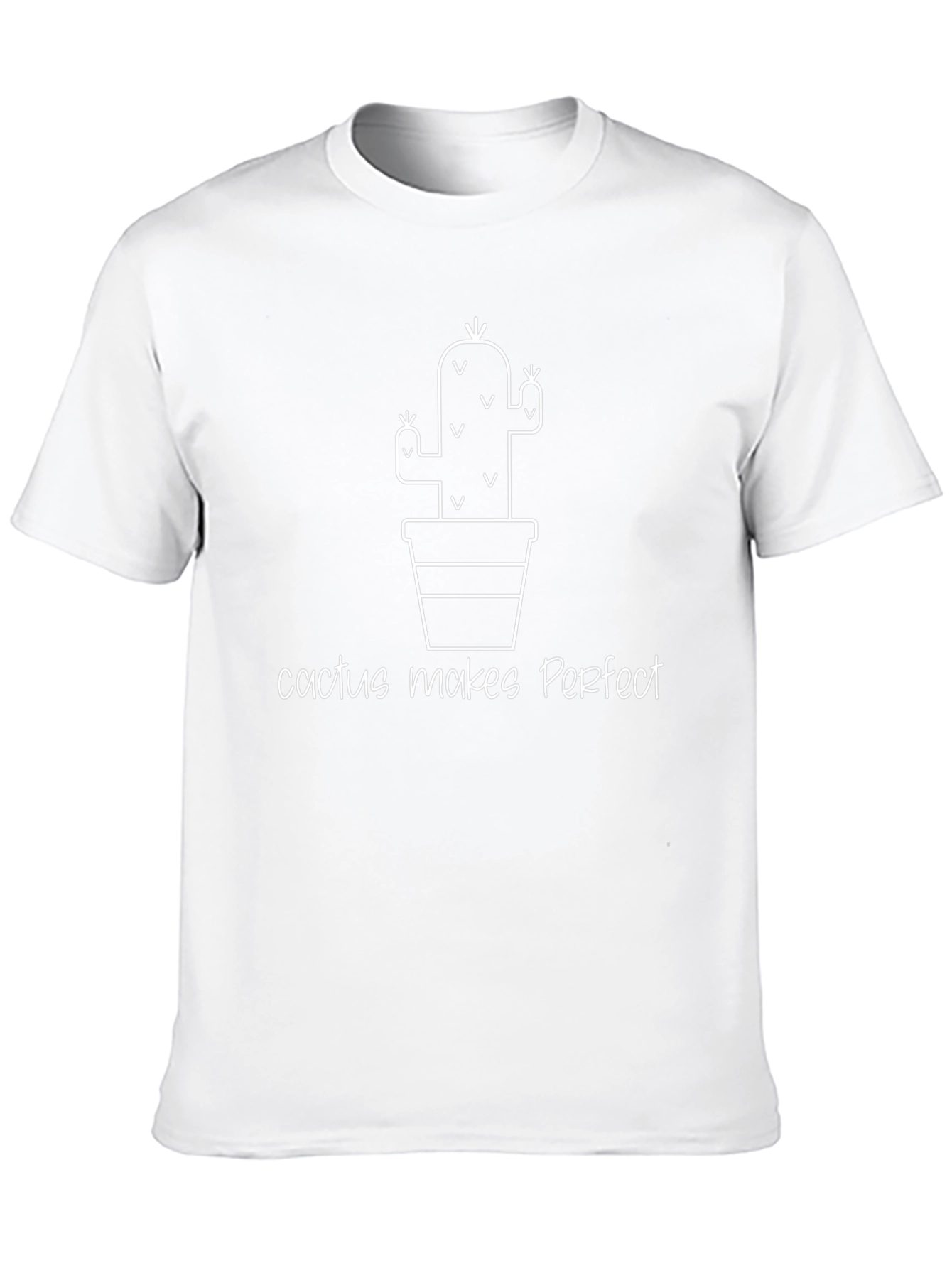 Cactus Makes Perfect T-Shirt - Black Novelty Tee