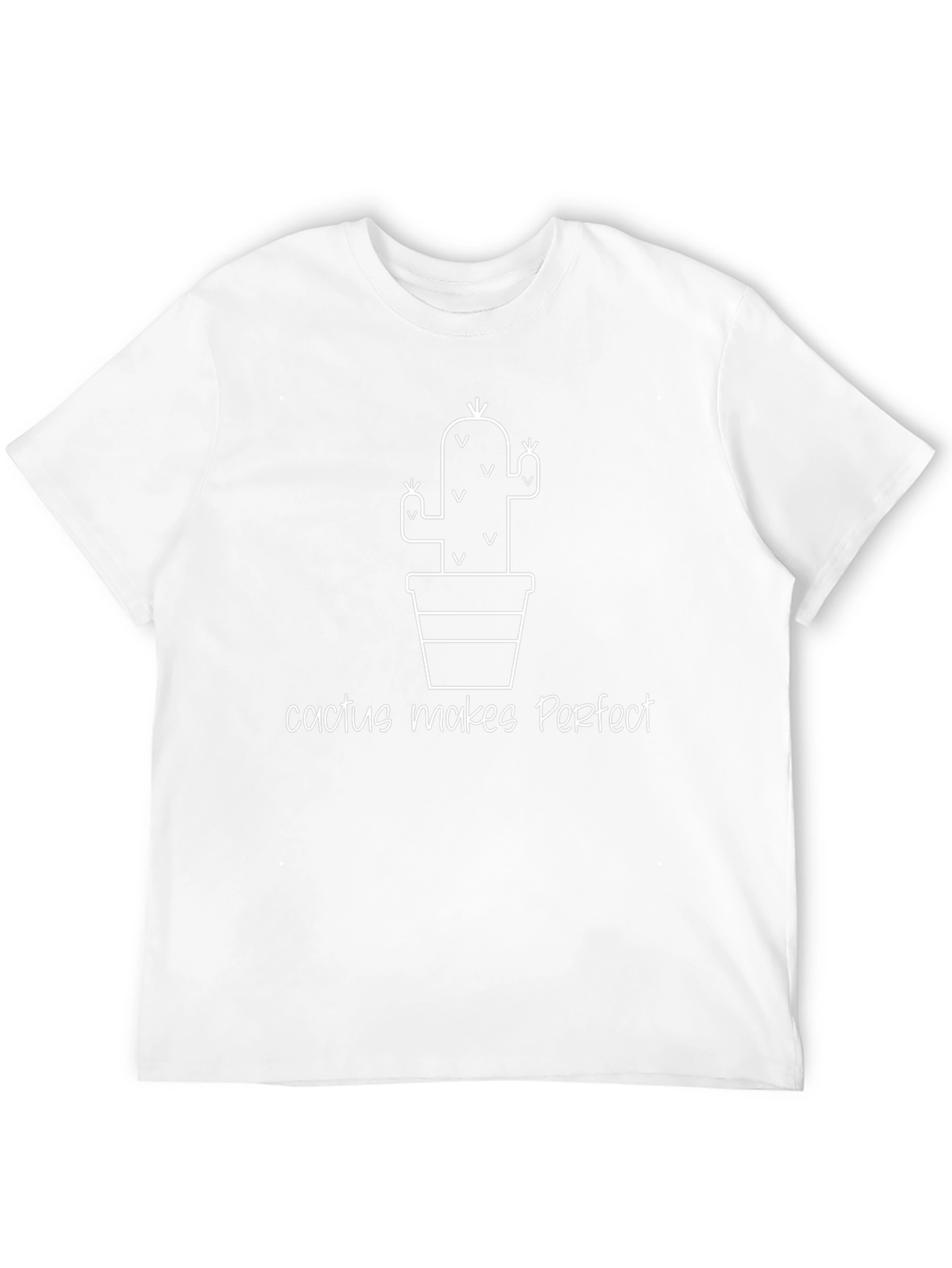 Cactus Makes Perfect T-Shirt - Black Novelty Tee