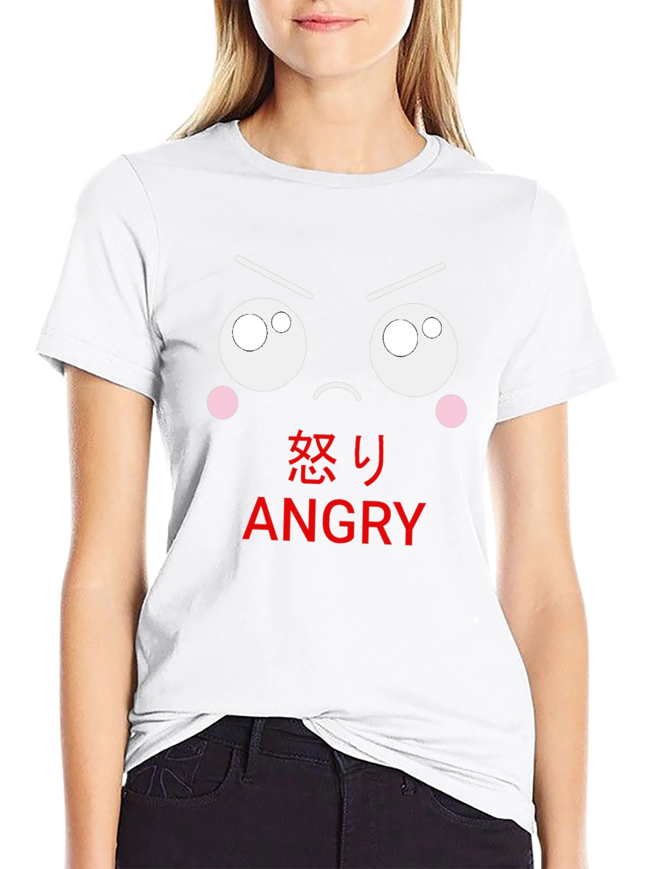 Angry Emoji Black T-Shirt