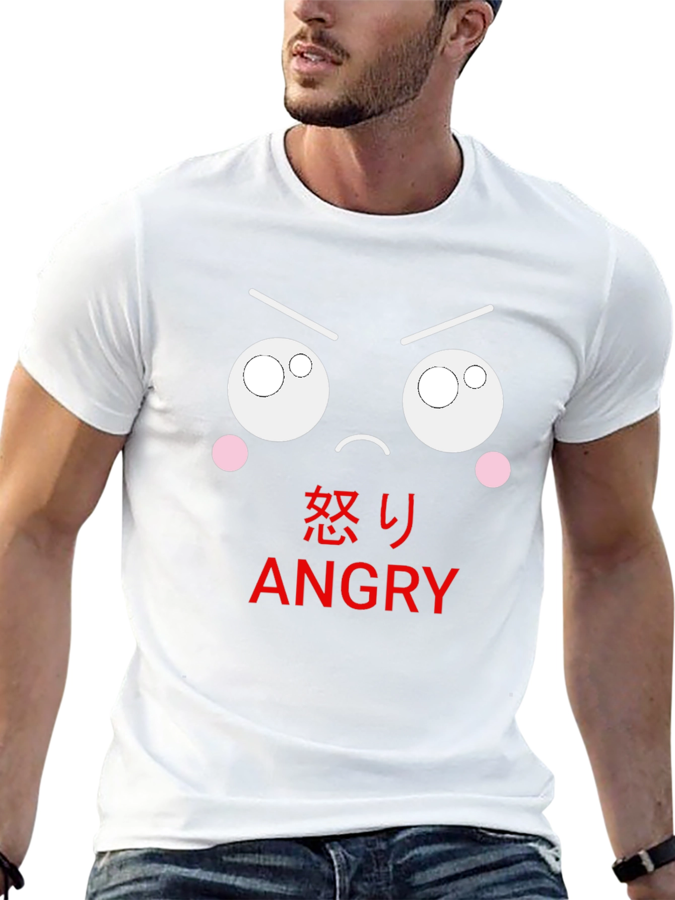 Angry Emoji Black T-Shirt