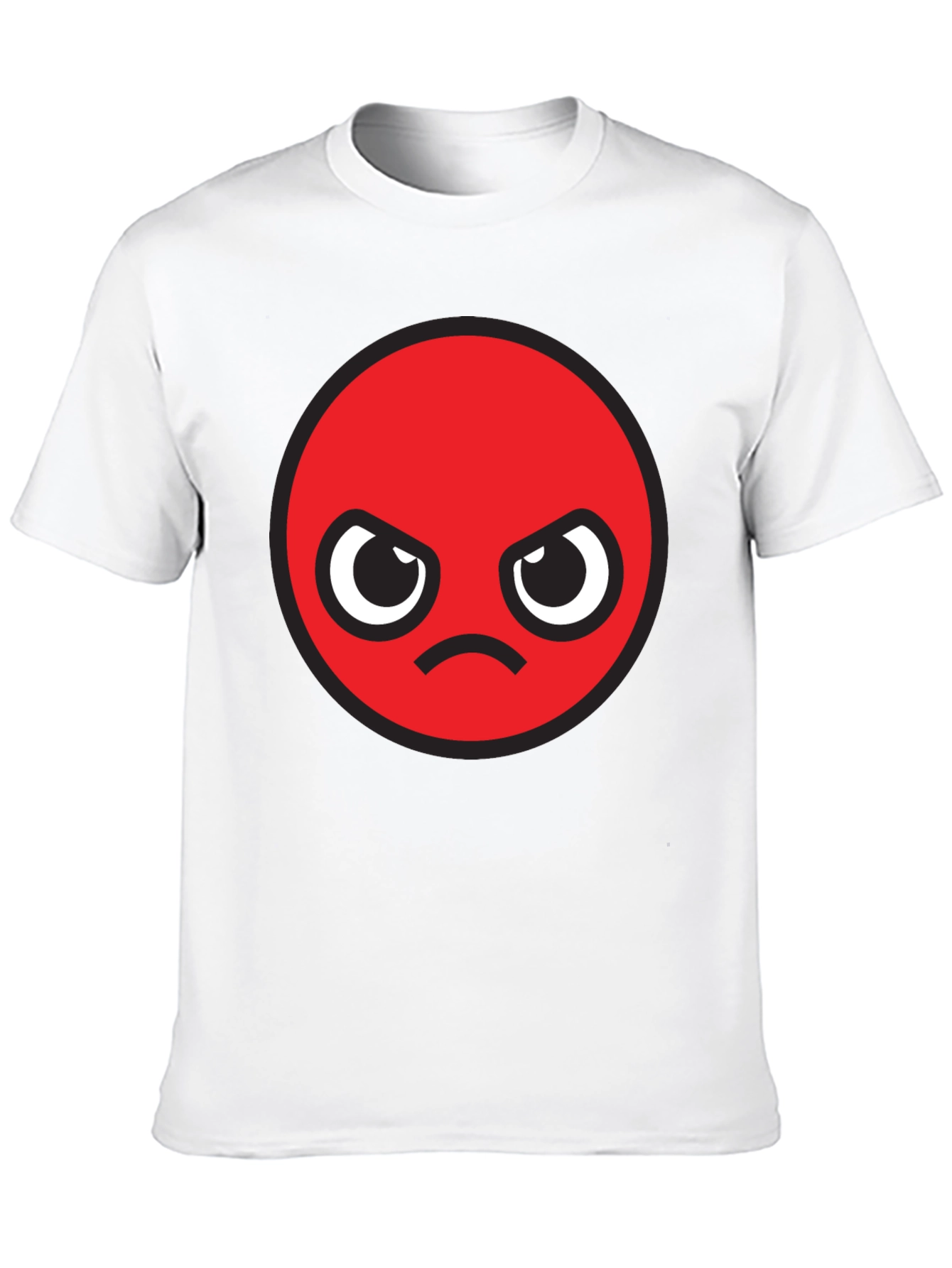 Angry Emoji Graphic Black T-Shirt
