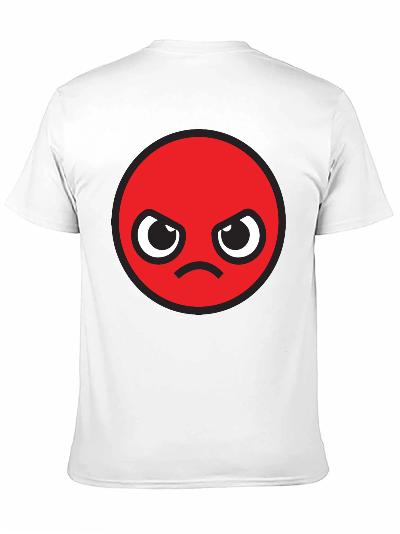 Angry Emoji Graphic Black T-Shirt