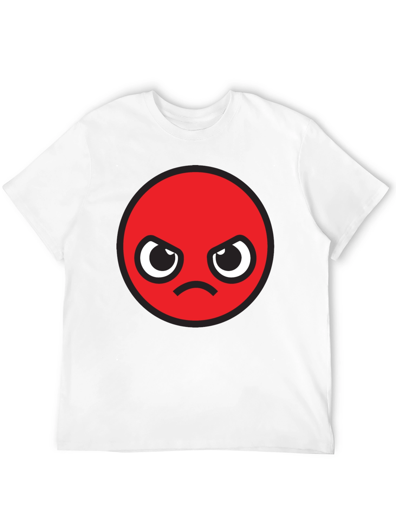 Angry Emoji Graphic Black T-Shirt