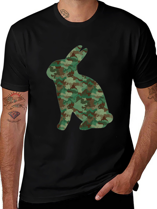Camo Bunny T-Shirt - Unique Graphic Tee