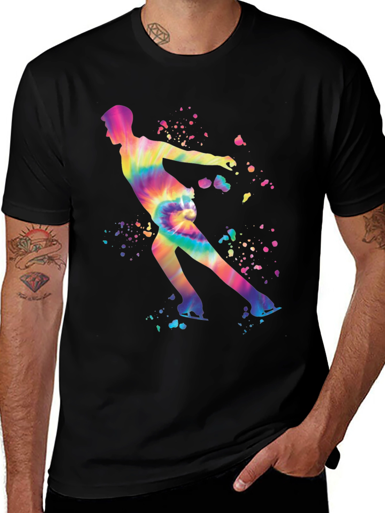 Tie Dye Figure Skating T-Shirt