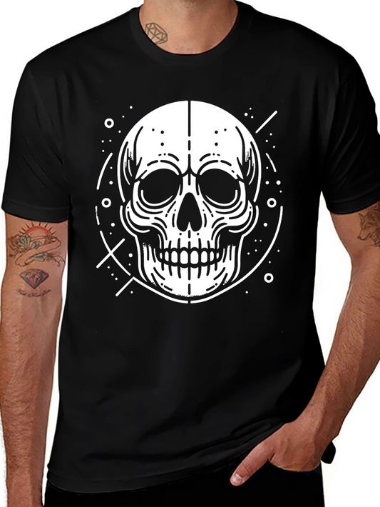 Skull Graphic Print T-Shirt - Modern Style