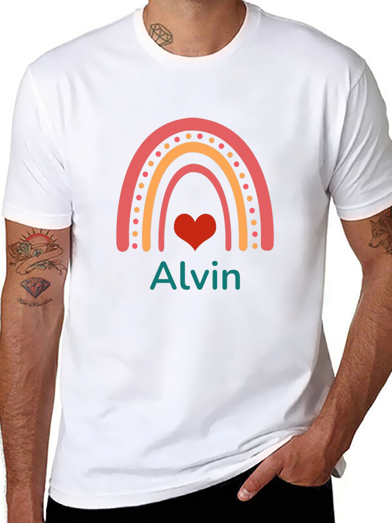 Rainbow Alvin Personalized T-Shirt