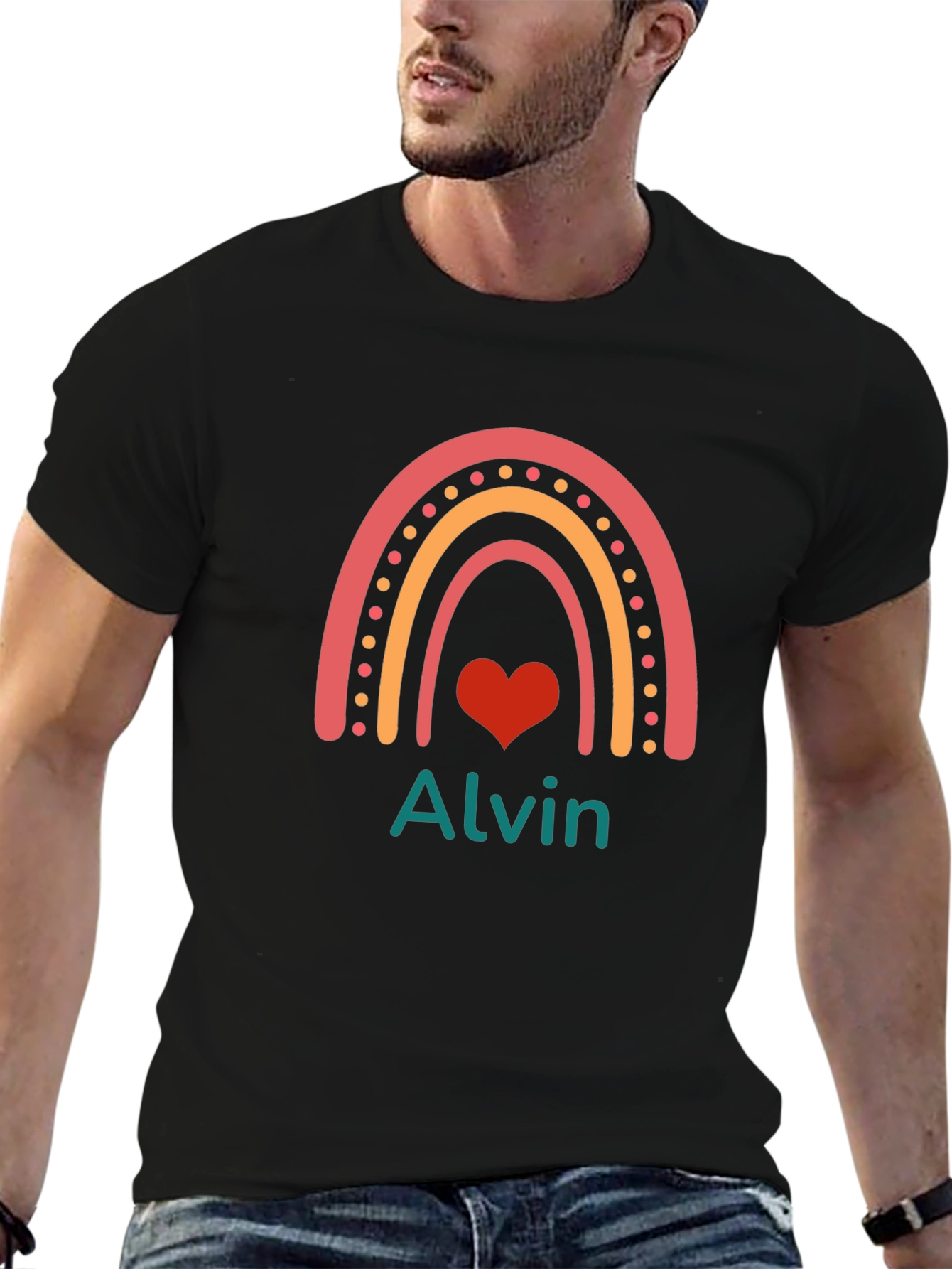 Rainbow Alvin Personalized T-Shirt