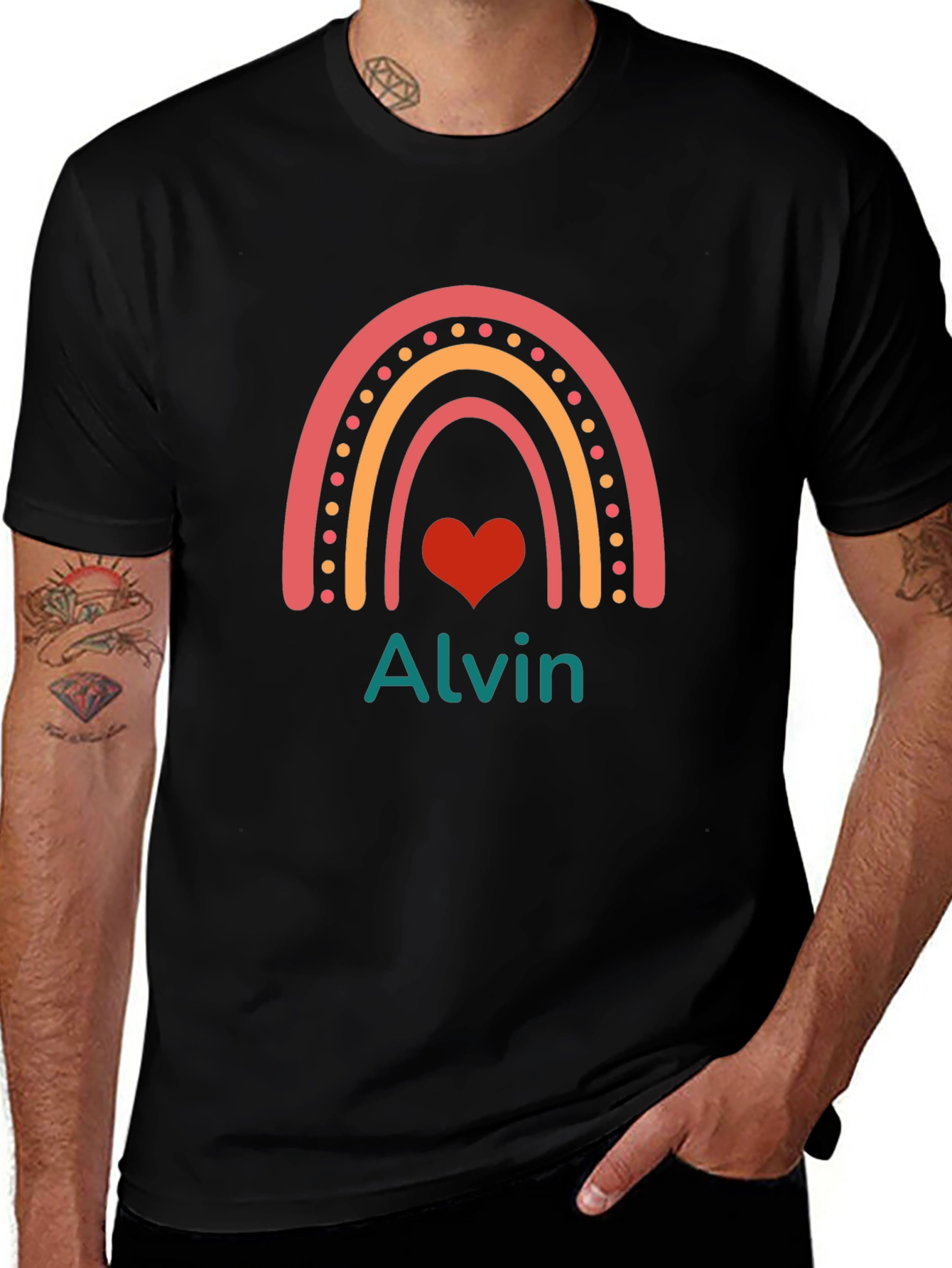 Rainbow Alvin Personalized T-Shirt