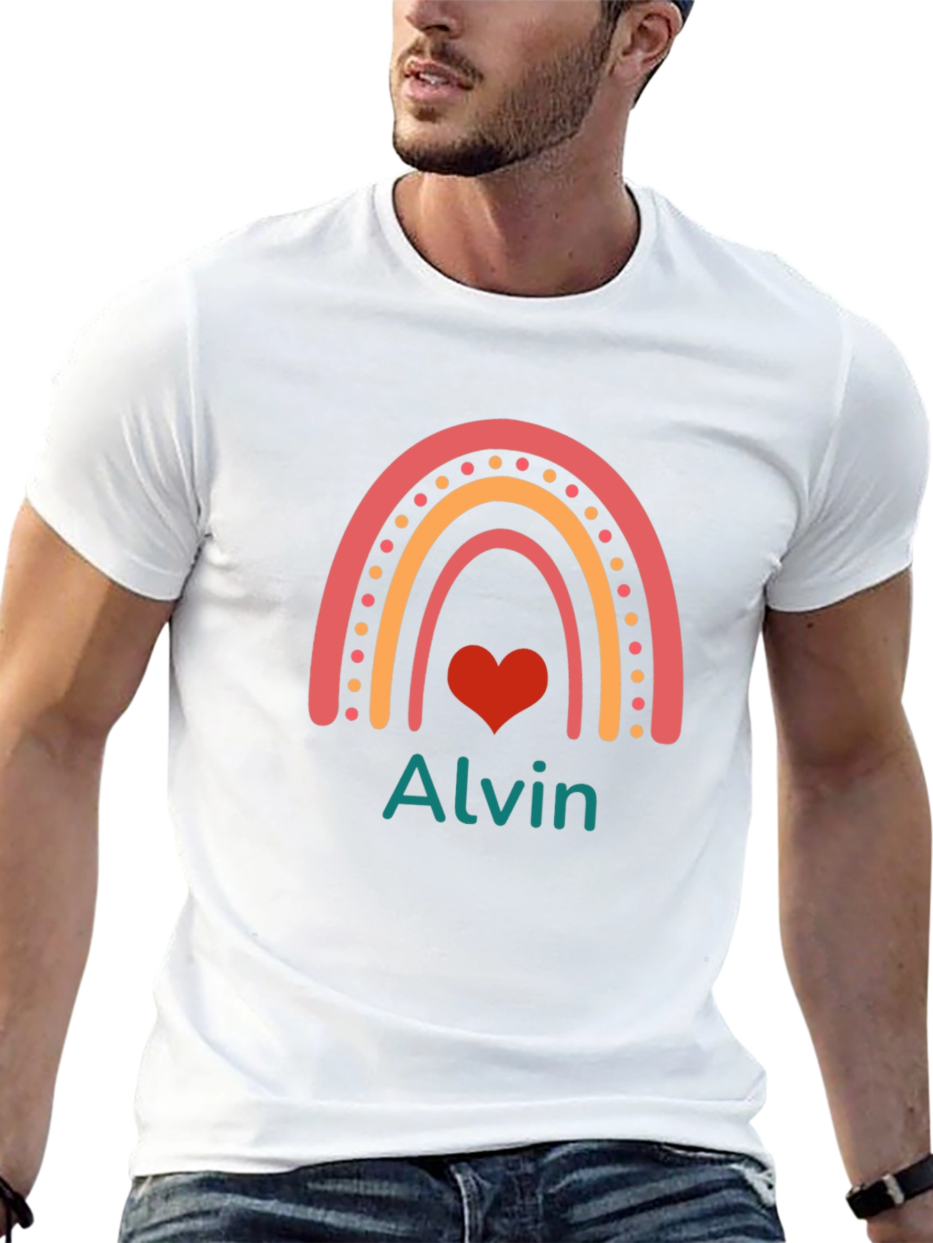 Rainbow Alvin Personalized T-Shirt