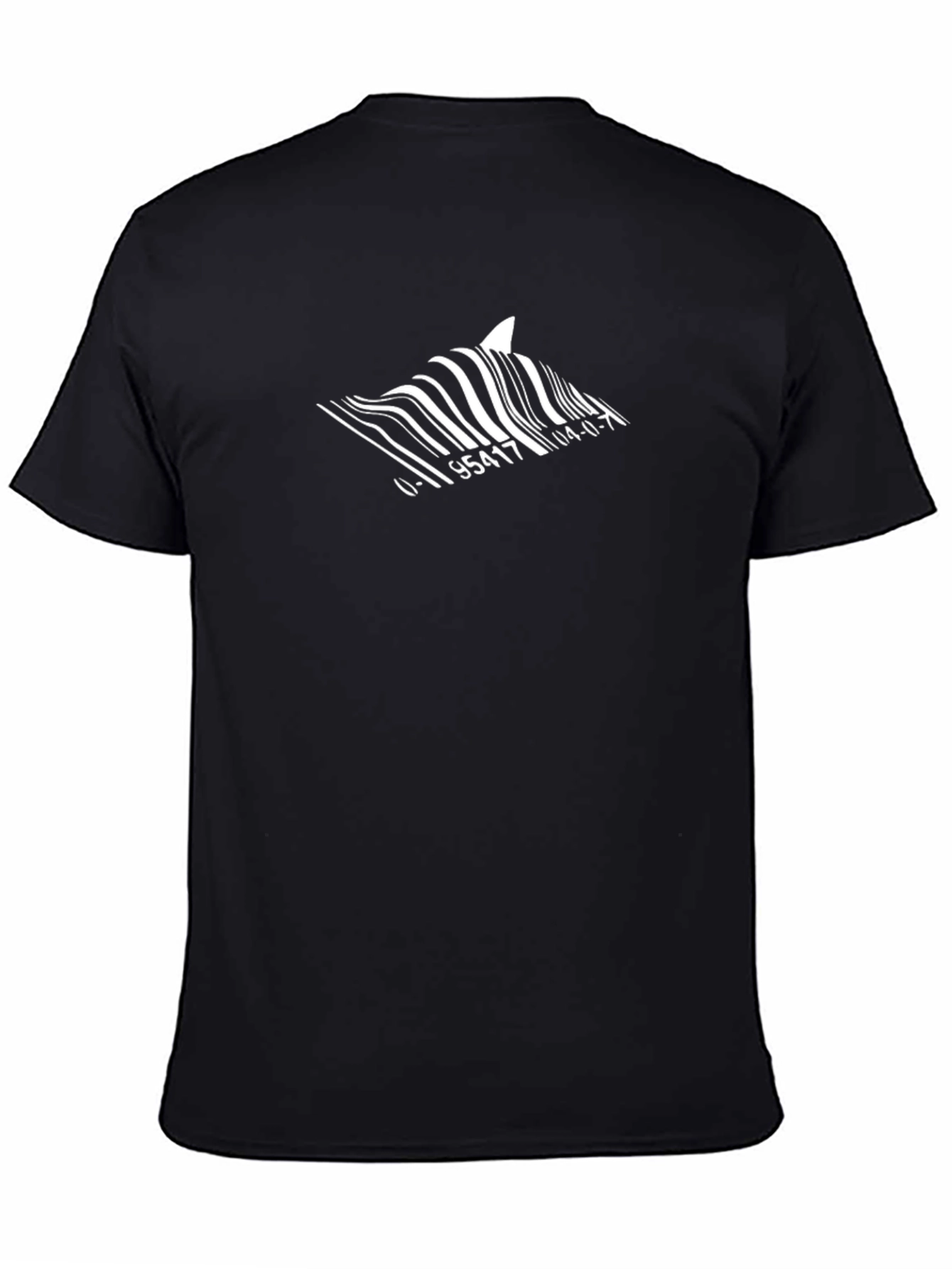Shark Barcode T-Shirt - Unique Graphic Tee