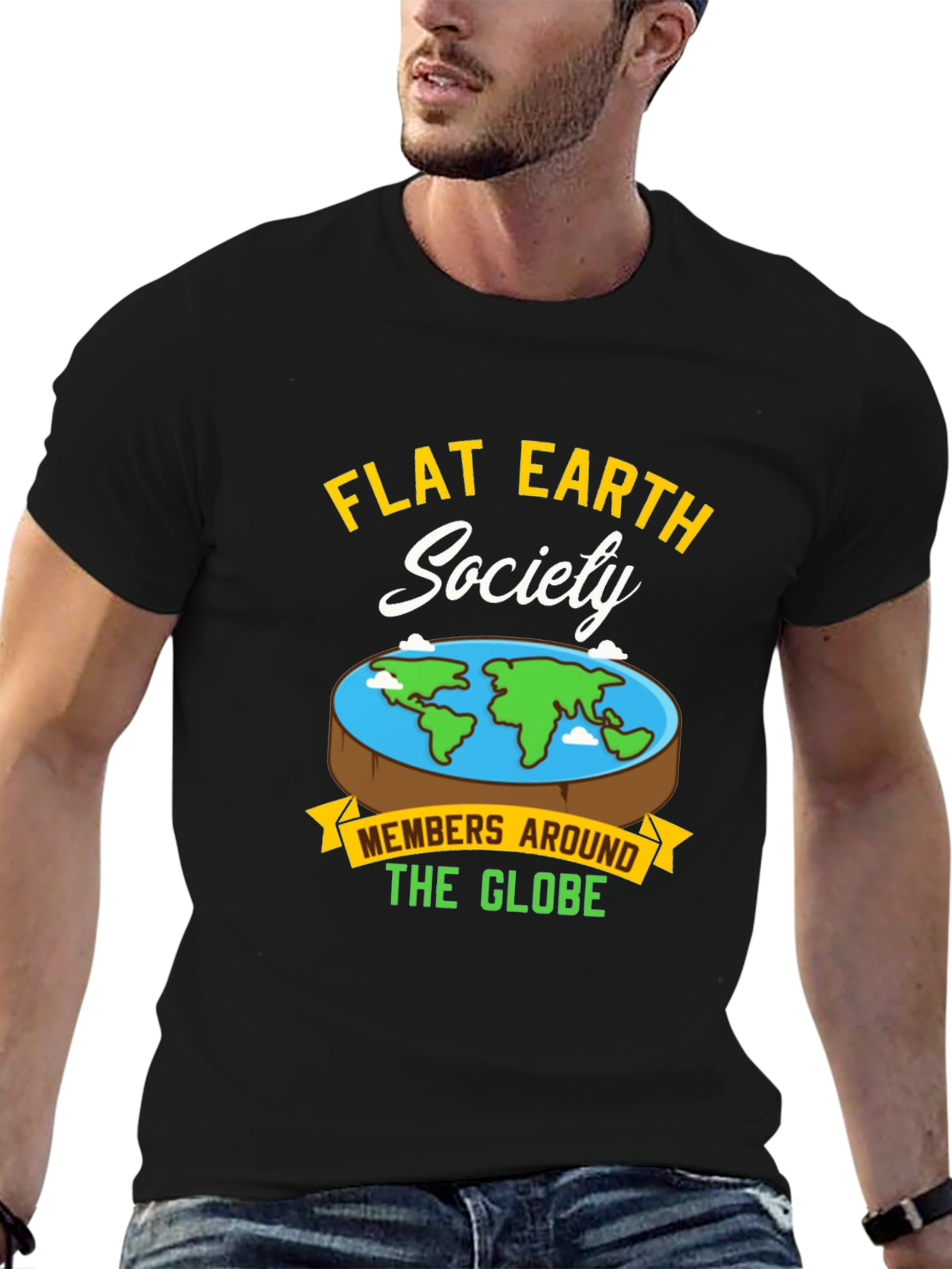 Flat Earth Society Graphic T-Shirt
