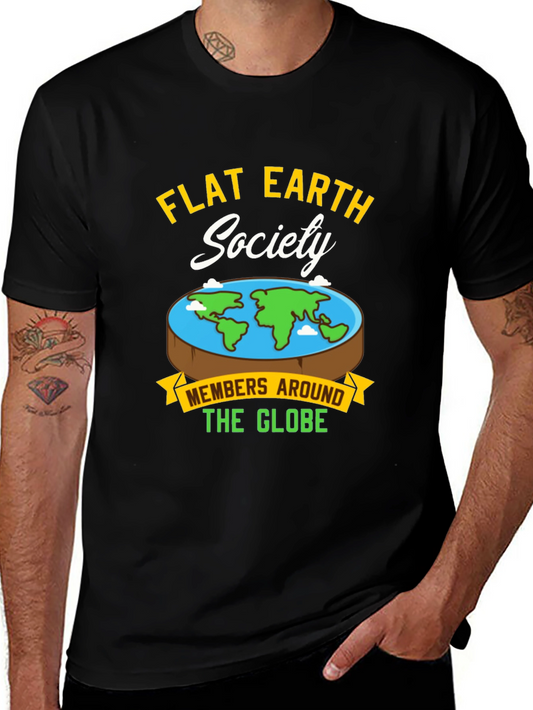 Flat Earth Society Graphic T-Shirt