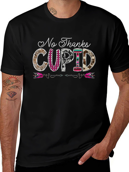 No Thanks Cupid Graphic Tee - Valentines Day