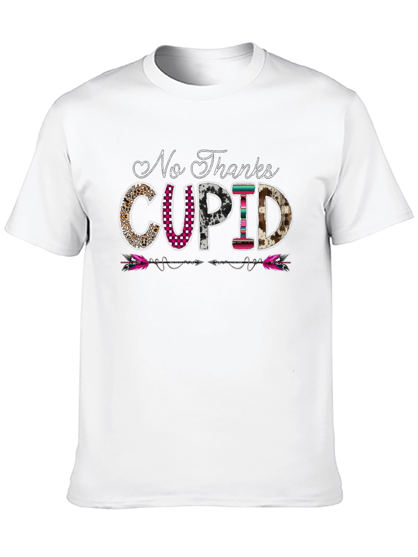 No Thanks Cupid Graphic Tee - Valentines Day