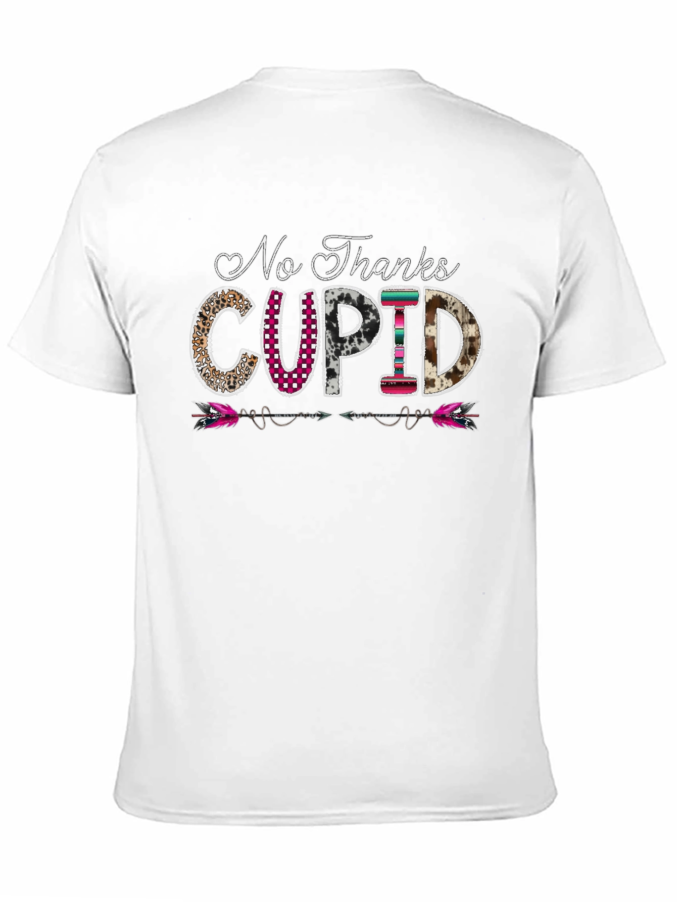 No Thanks Cupid Graphic Tee - Valentines Day
