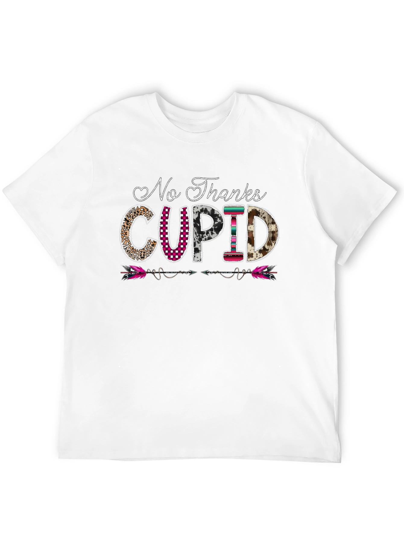 No Thanks Cupid Graphic Tee - Valentines Day